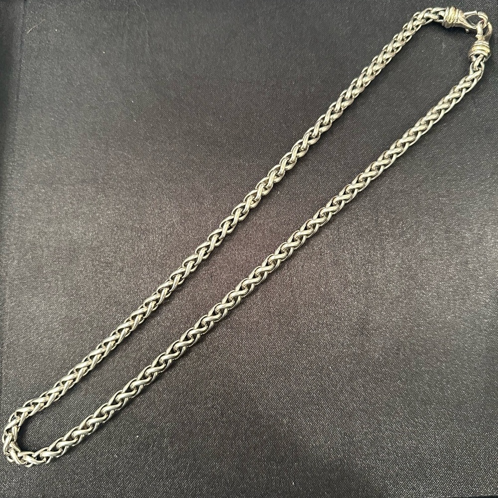 David Yurman Silver Rope Necklace